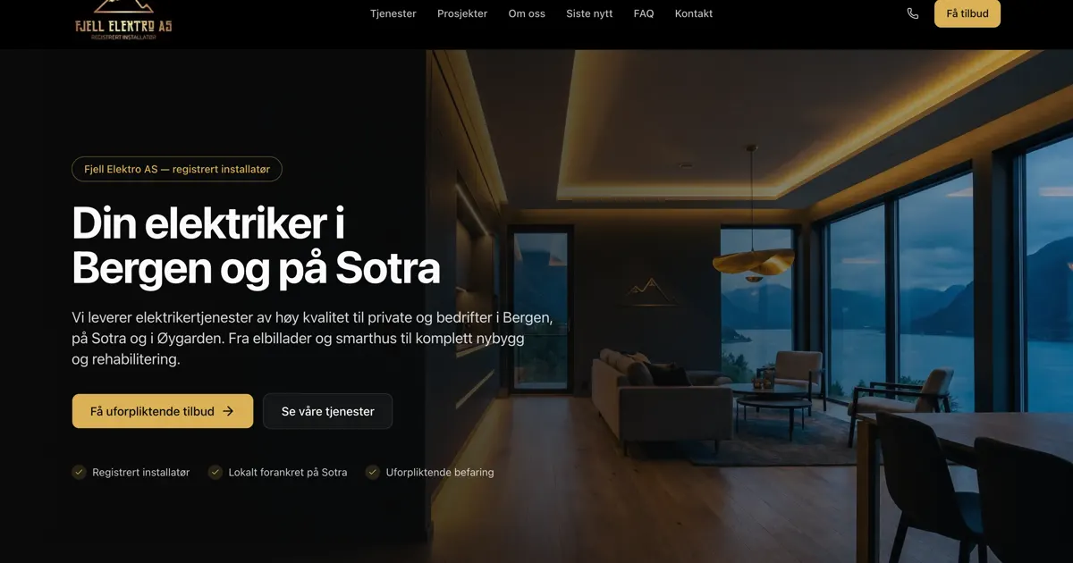 Cover Image for Slik bygde vi nettsiden til Fjell Elektro