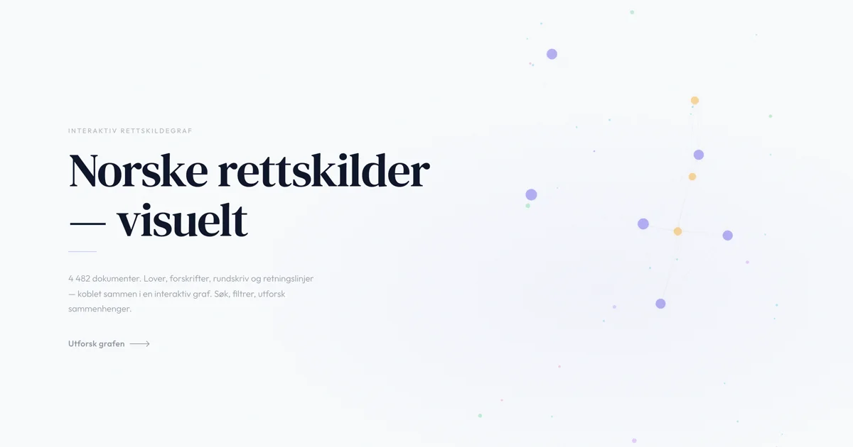 Cover Image for Rettskilder — gratis MCP-server for norsk lovverk